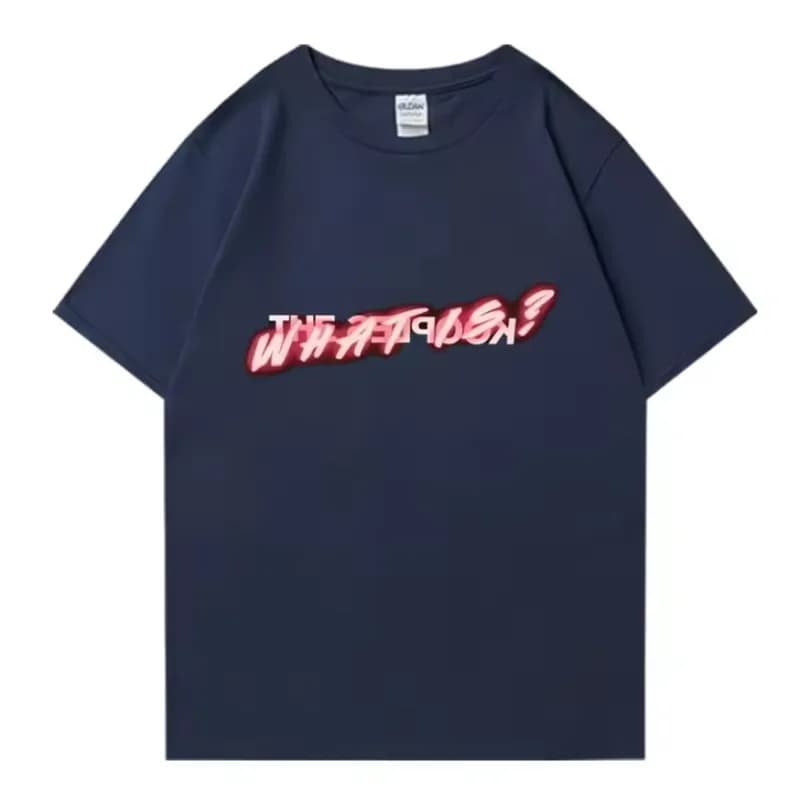 Logo T-Shirt Red Print — 2-navy blue