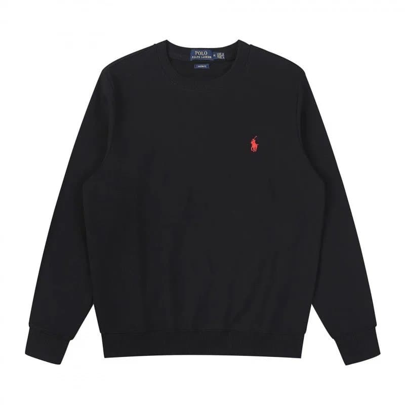 Polo Ralph Lauren Classic Fit Full-Zip Hoodie Solid White — 圆领黑色红标