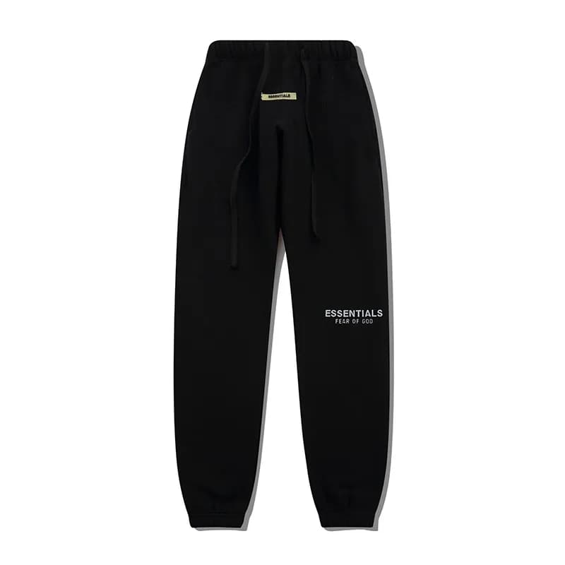 Fear of God Essentials Hooded Sweatshirt Essentials Logo — 裤子黑色