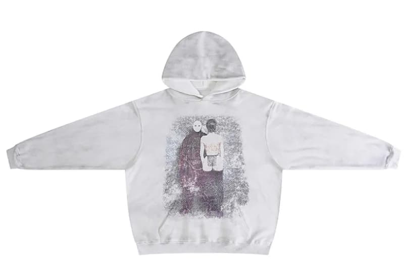 Gallery Dept. Hooded Sweatshirt Distressed Graphic Print