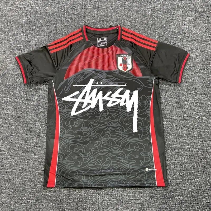 Stüssy V-Neck Jersey Dragon Print — 日本红太阳