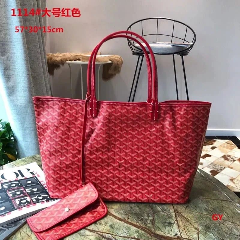 Goyard Saint Louis Tote Large — 大号红色