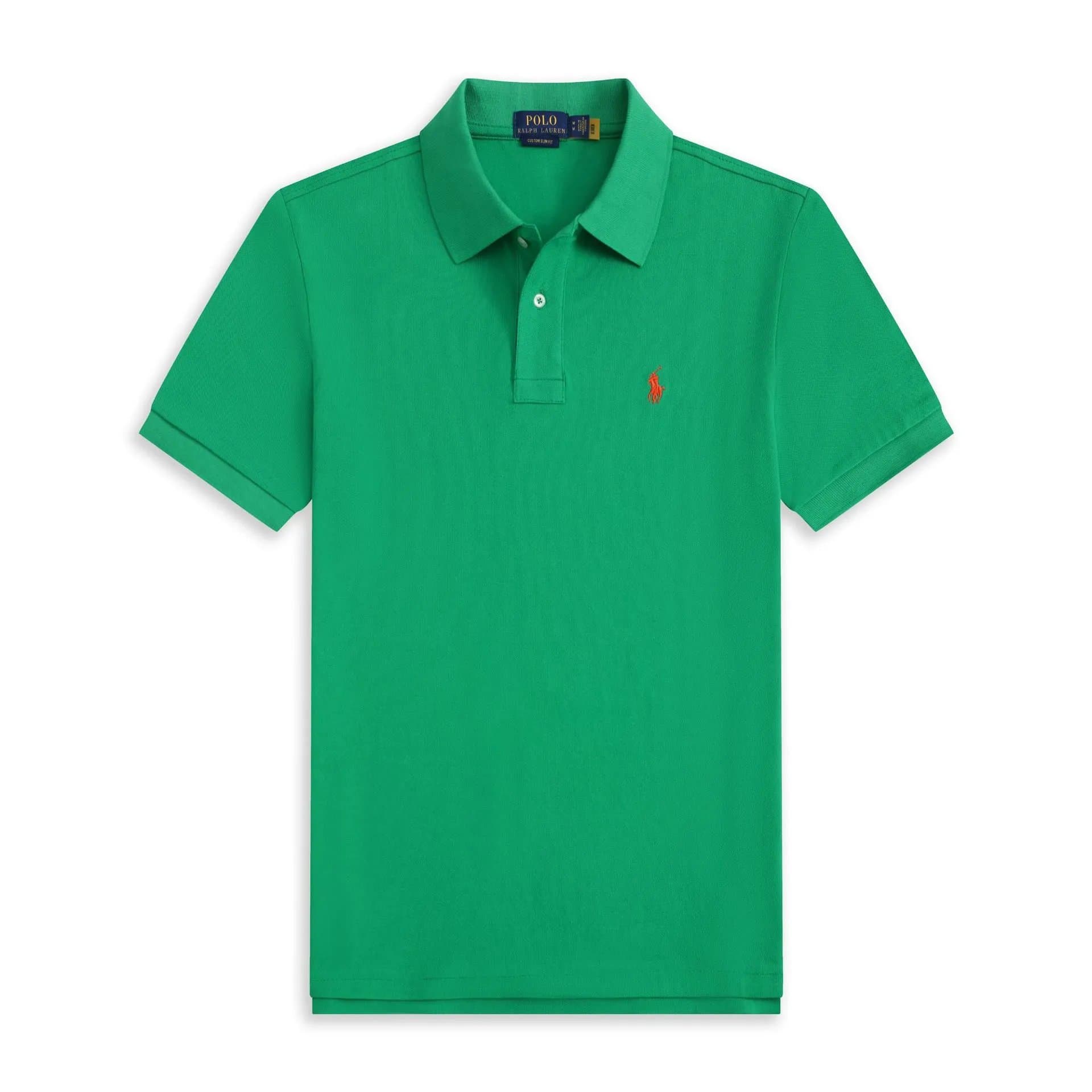 Polo Ralph Lauren Polo Shirt Custom Slim Fit — 绿色
