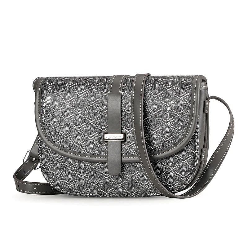 Goyard Saint Louis Satchel Chevron Canvas