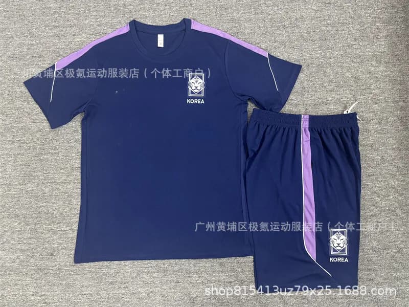 Korea Athletic Set Navy with Purple Accents