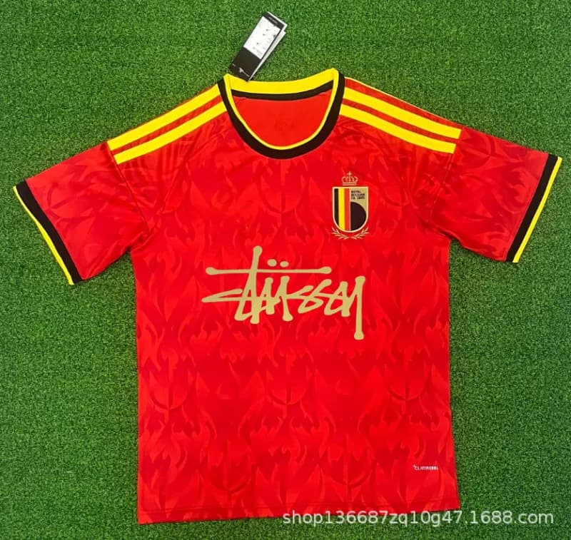 Belgium National Team Jersey Stüssy x Adidas Collaboration