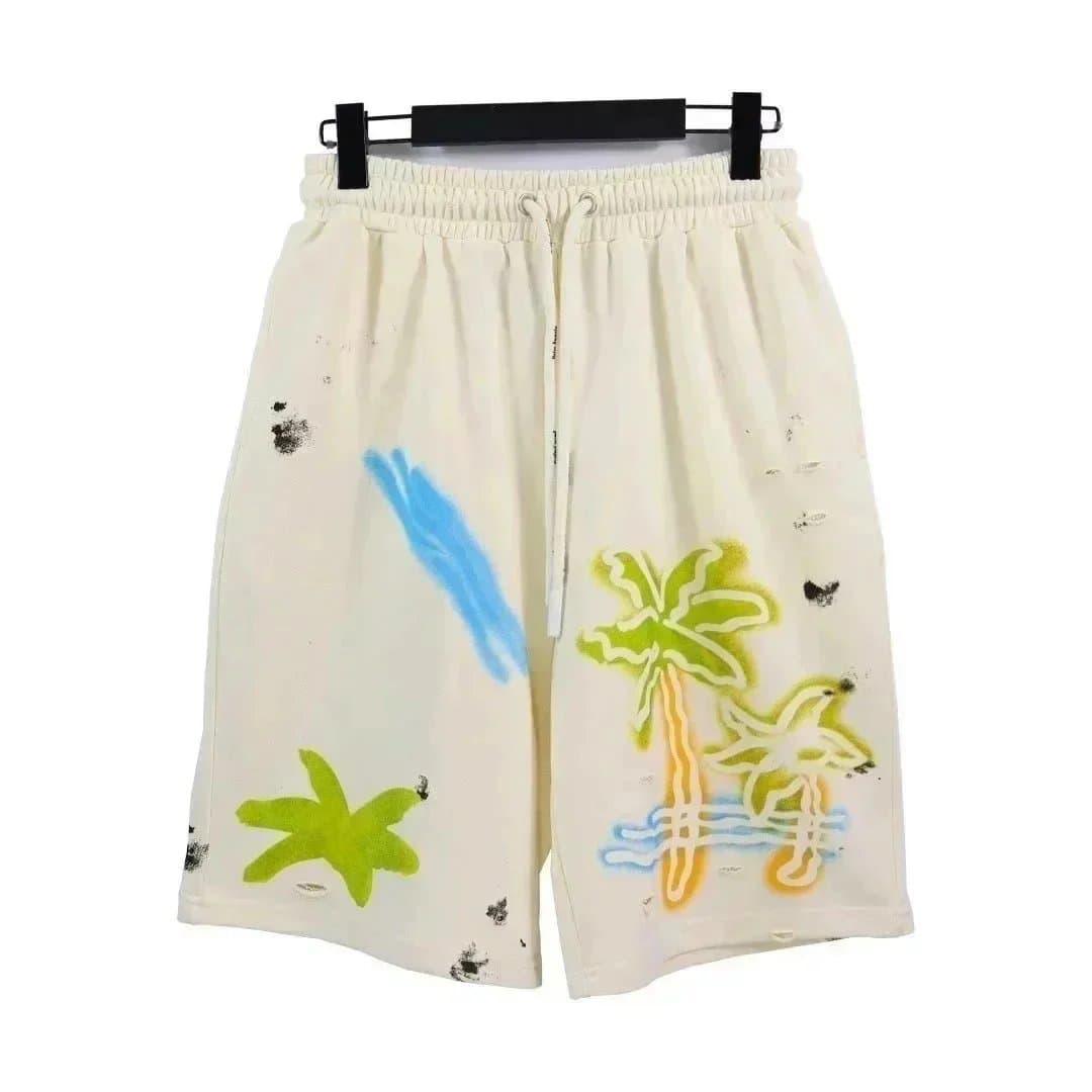 Palm Angels Logo Shorts Gothic Print — 03*High version