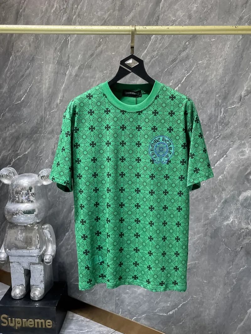 Chrome Hearts Star Tee Studded Star Print — Green 8991