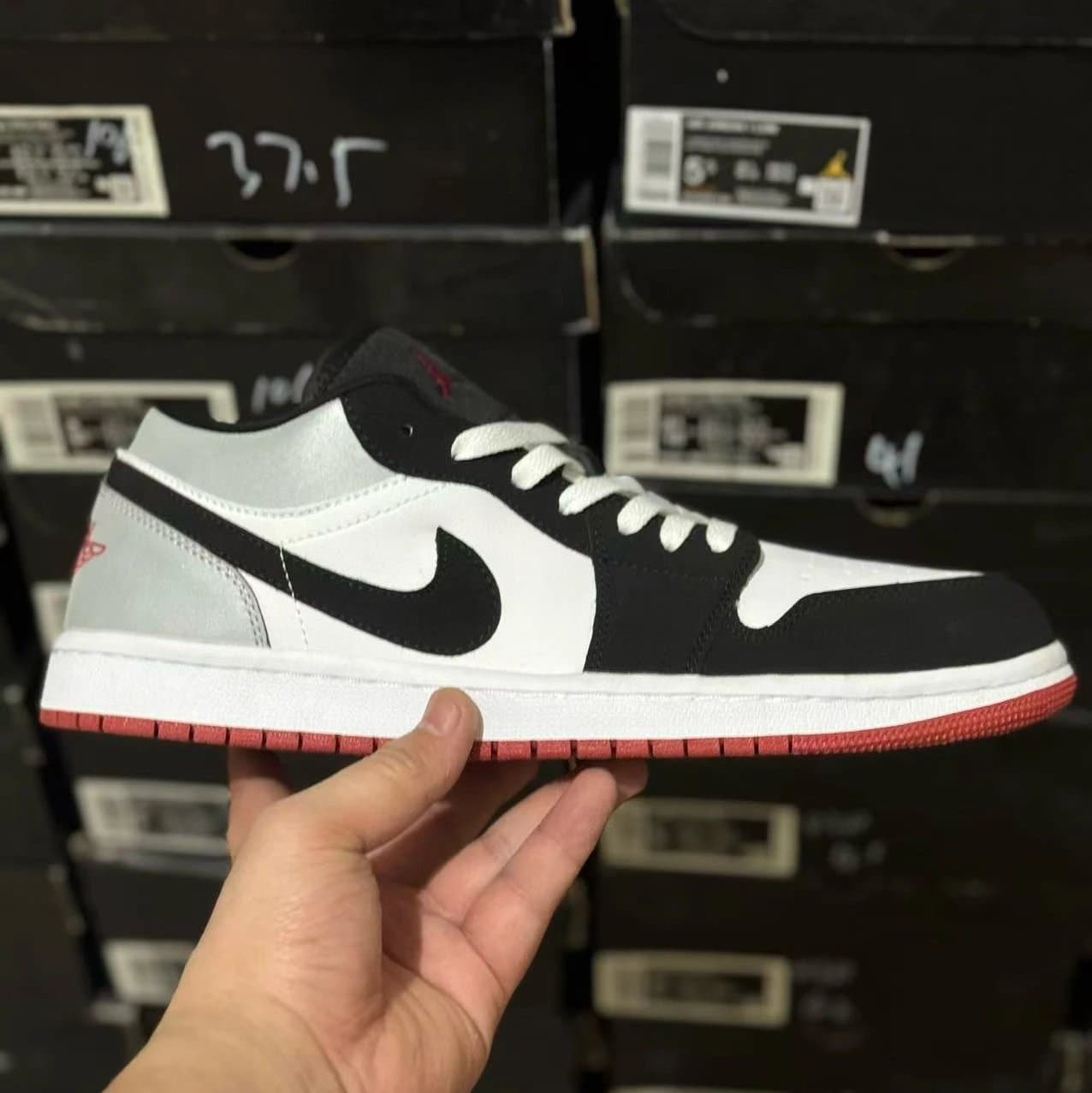 Nike Air Force 1 Low Navy Red — 白黑红底3m