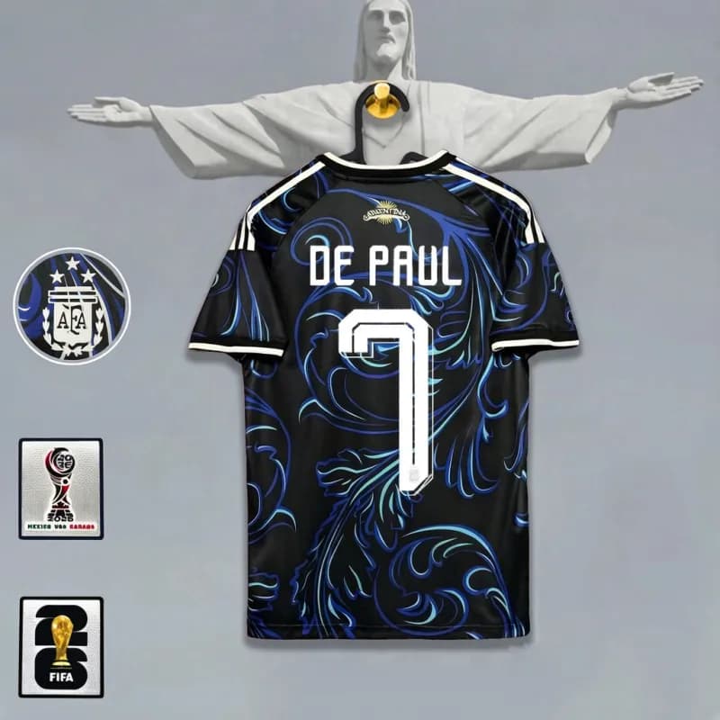 Adidas Argentina Away Jersey De Paul #7