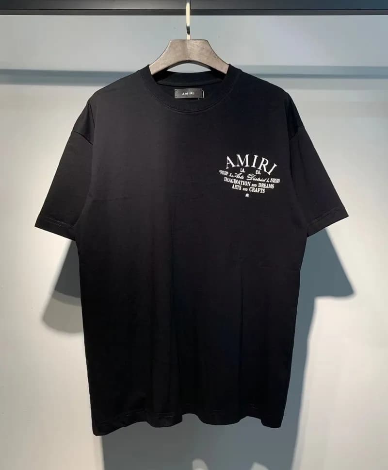 Amiri Graphic Tee Snake Logo — 675 black
