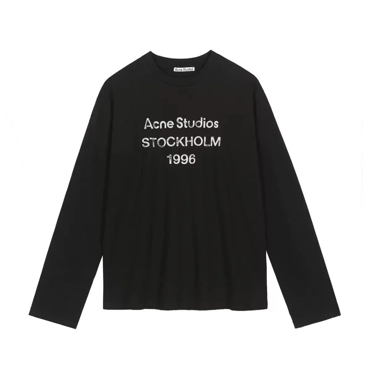 Acne Studios Graphic Tee Stockholm 1996 — m16黑