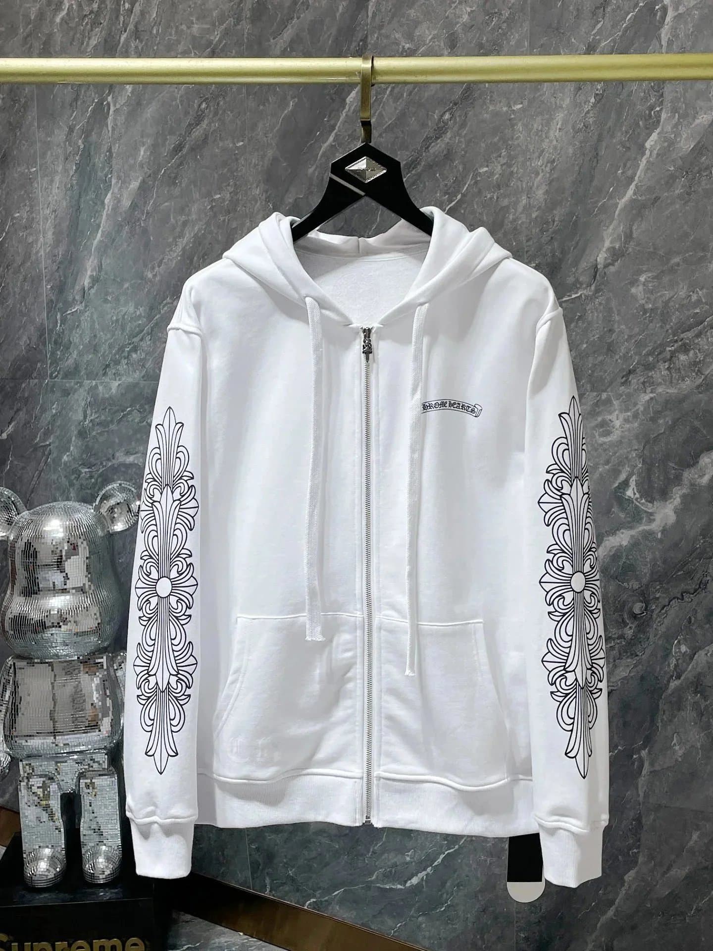 Chrome Hearts Hoodie Ombre Paint Splatter — CH-64