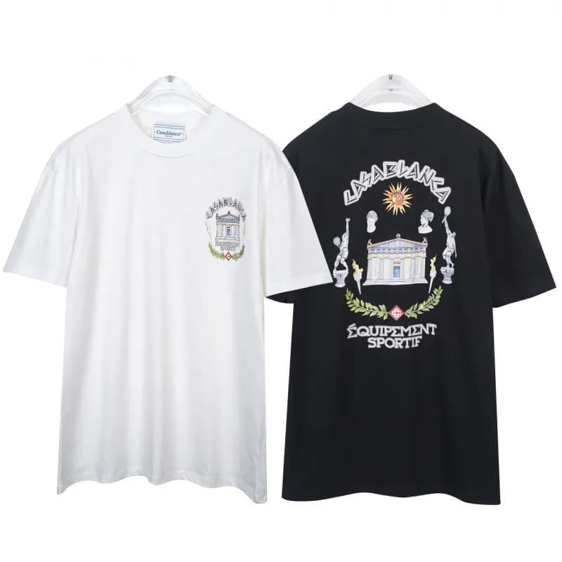 Casablanca Casa Blanca Tee Column Print — 803白