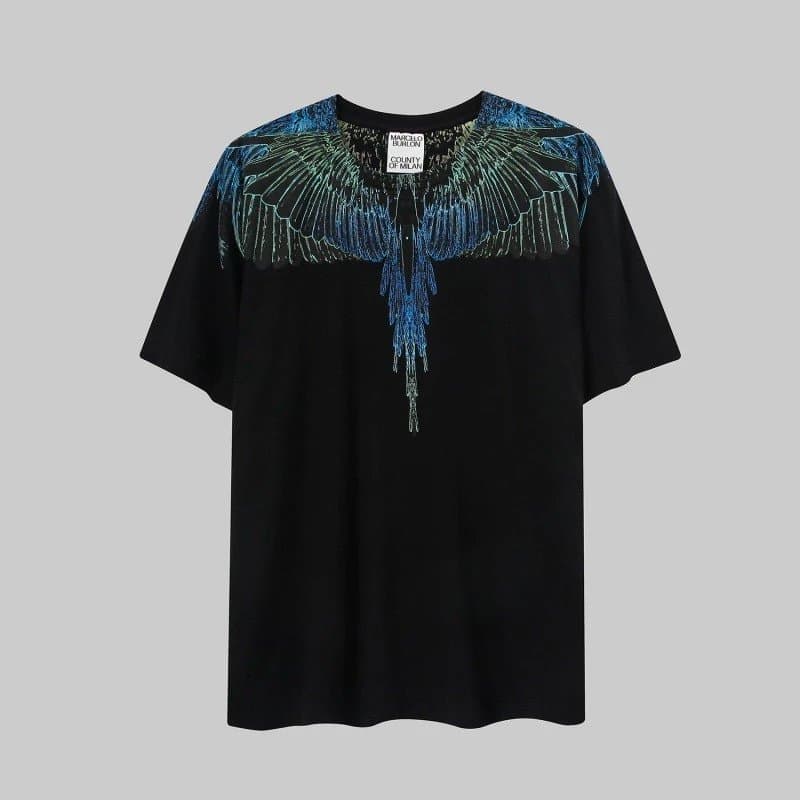Balenciaga Wings T-Shirt Blue Wings Print
