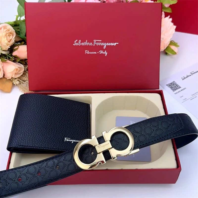 Hermès H Belt Clemence Leather — 马纹金套