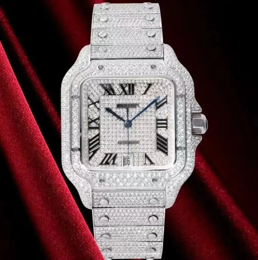 Cartier Santos Paved with Crystals — JF-36
