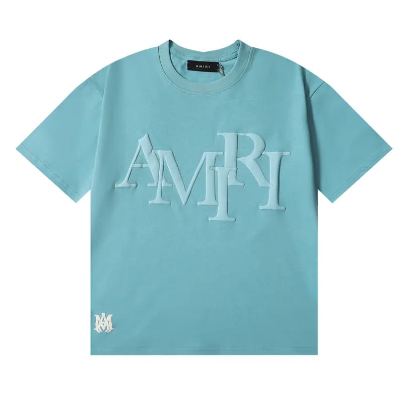Amiri Logo T-Shirt Black — 933孔雀蓝