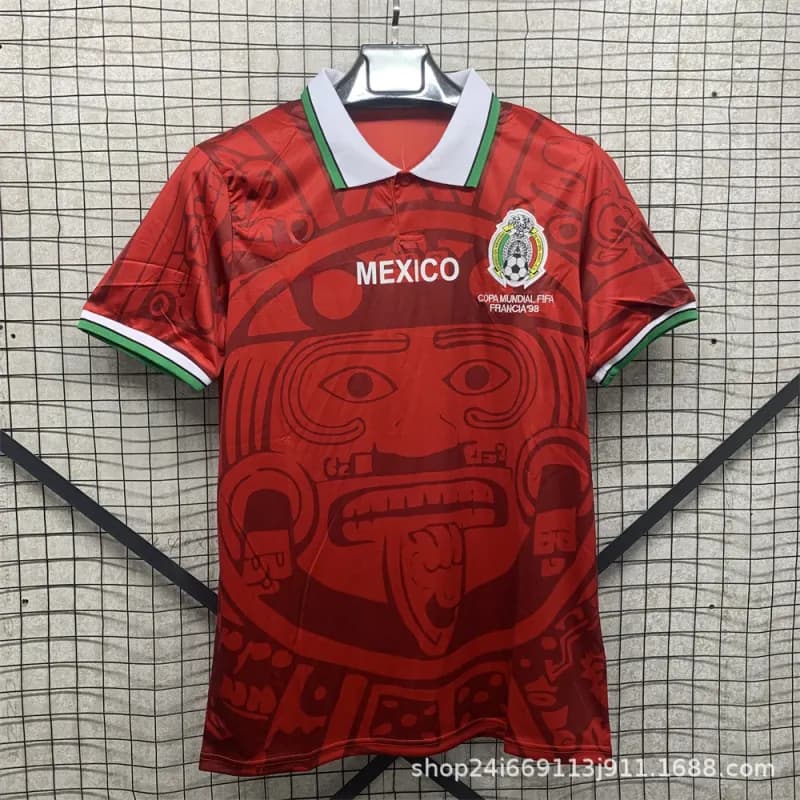 Adidas CBF Brazil Jersey 1994 World Cup Home — 1998墨西哥红