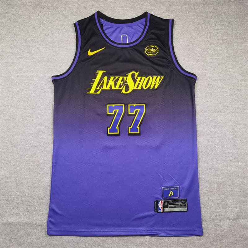 Nike Lakers City Edition Jersey Lake Show 77