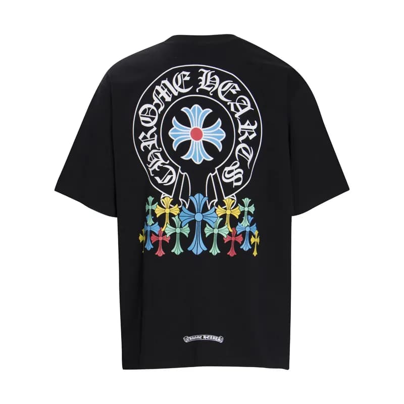 Chrome Hearts Graphic Tee Cross Motif Print — 6011黑