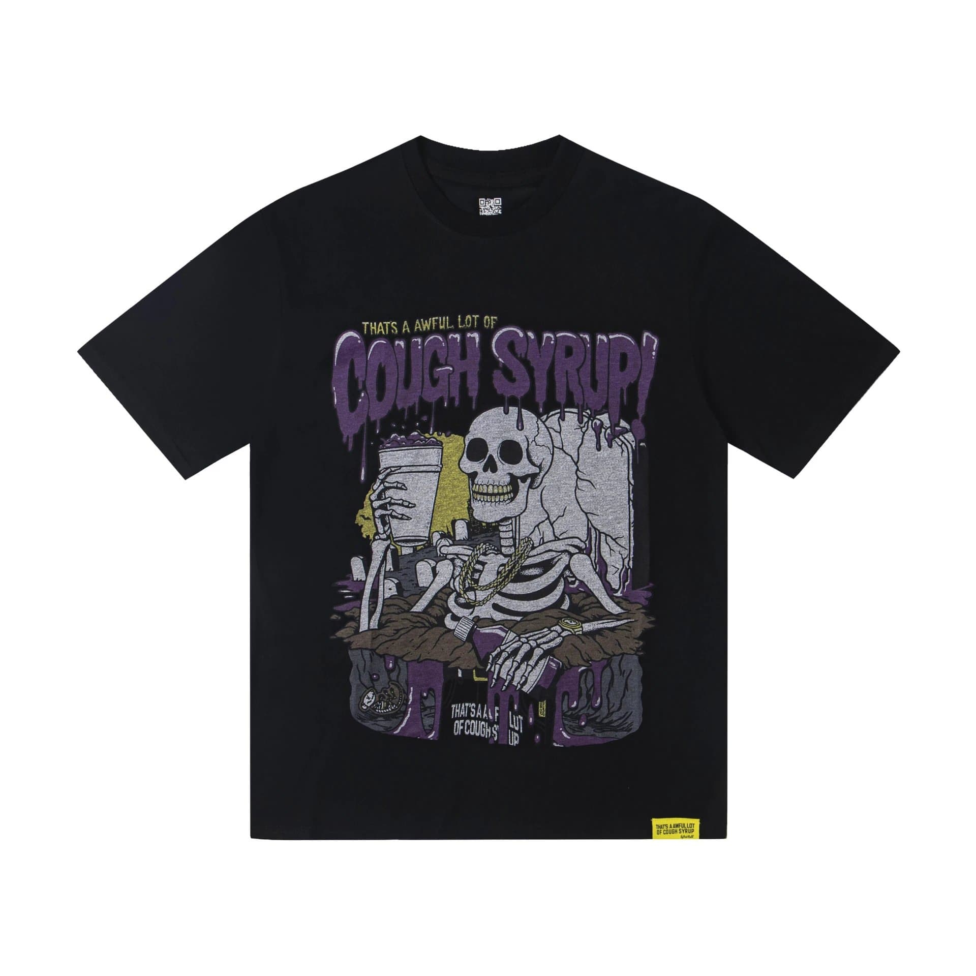 Sp5der Cough Syrup Tee Skeleton Graphic