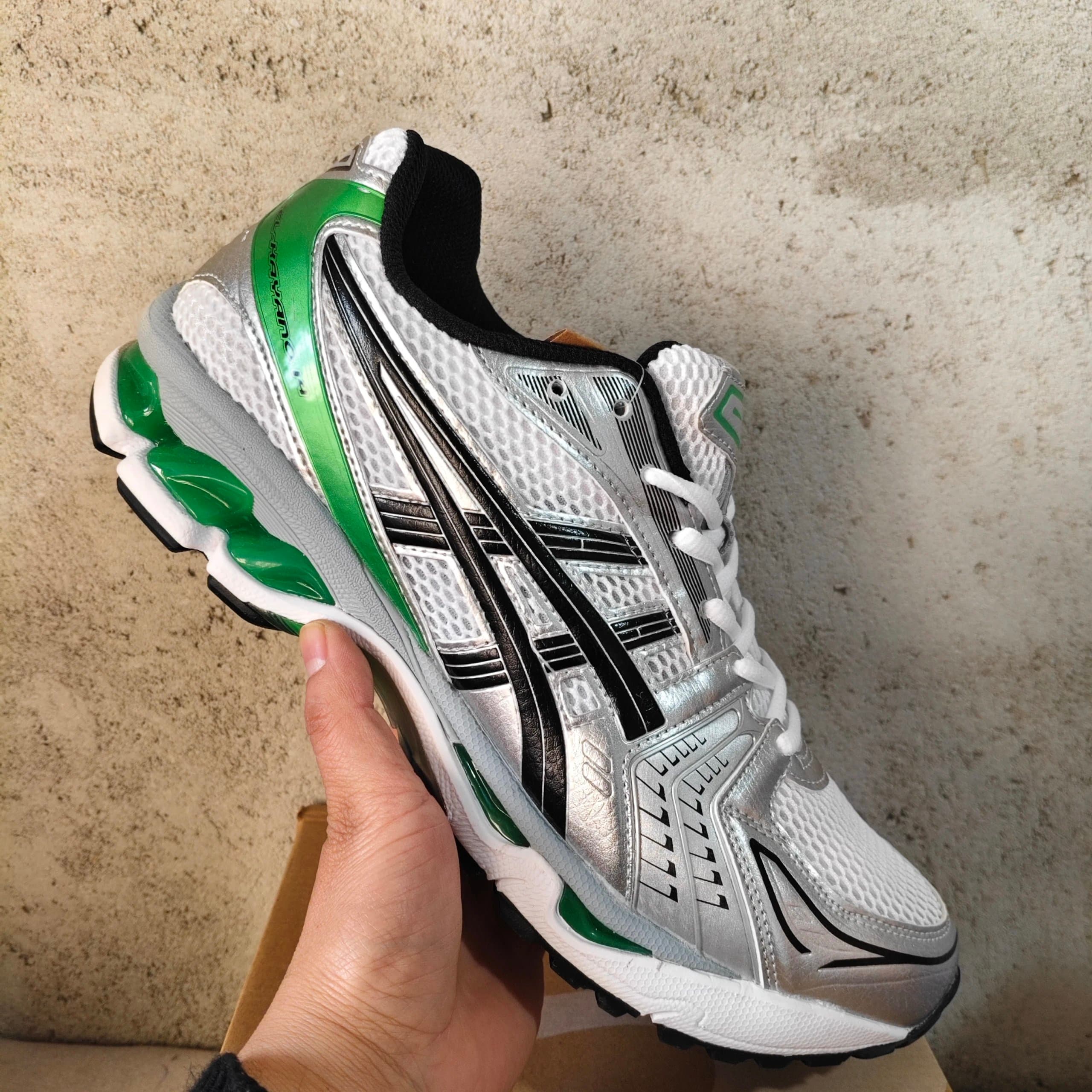 Asics Gel-Kayano 14 Silver Red Black — A019-110绿色46.5