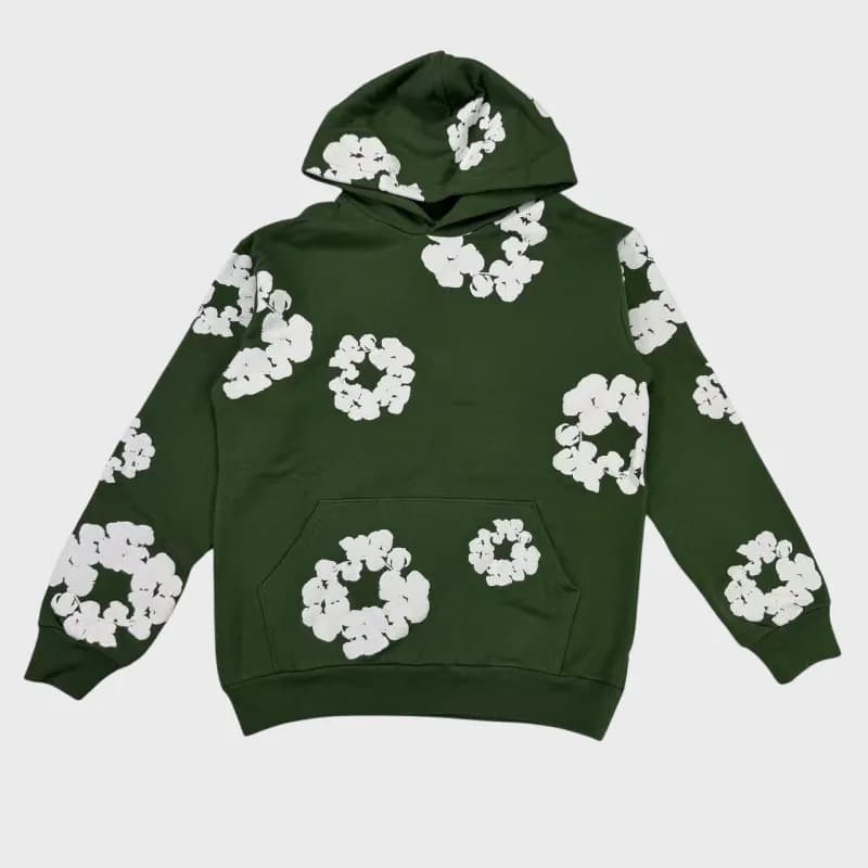 Travis Scott Hoodie Flame Heart Graphic — Dt05 - Green