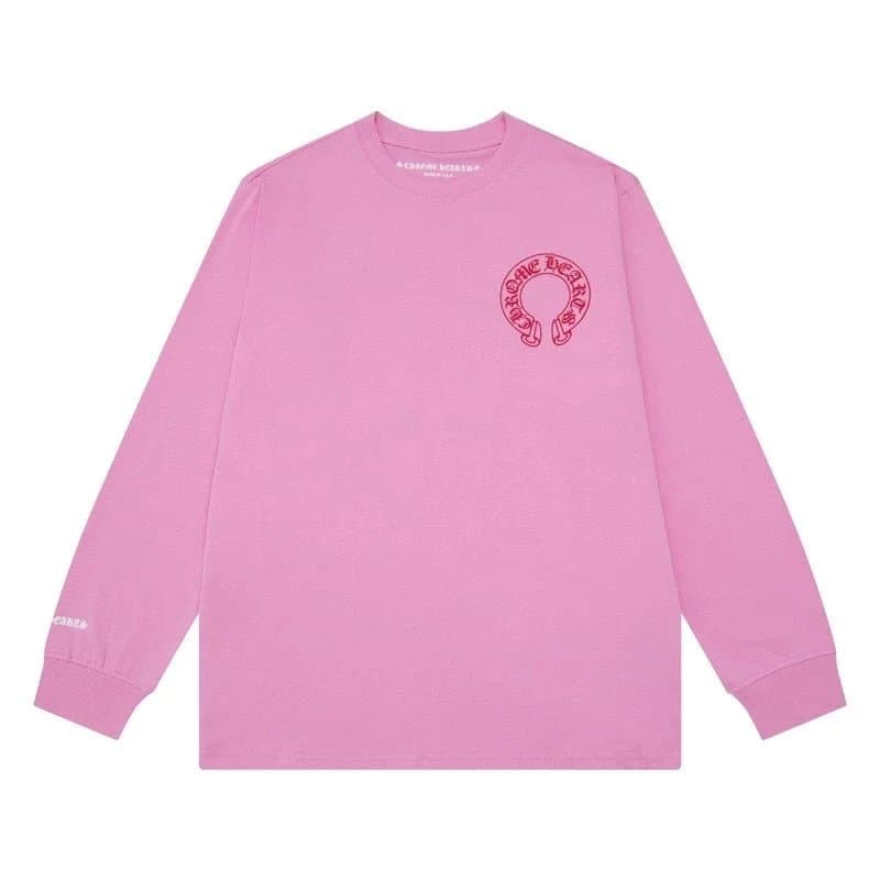 Chrome Hearts Long Sleeve Tee Cross Logo & Scroll Sleeves — A9