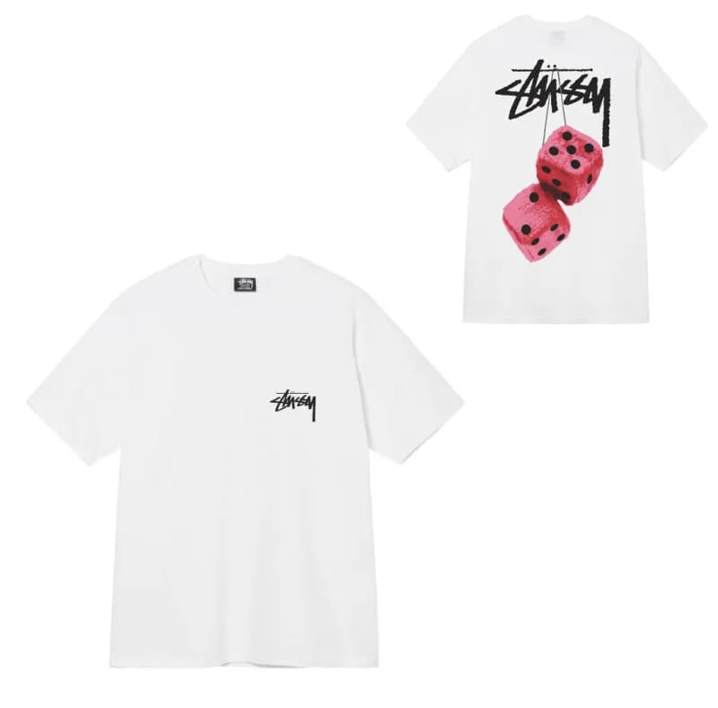 Stüssy 8 Ball Tee Black 8 Ball Print — 851白色