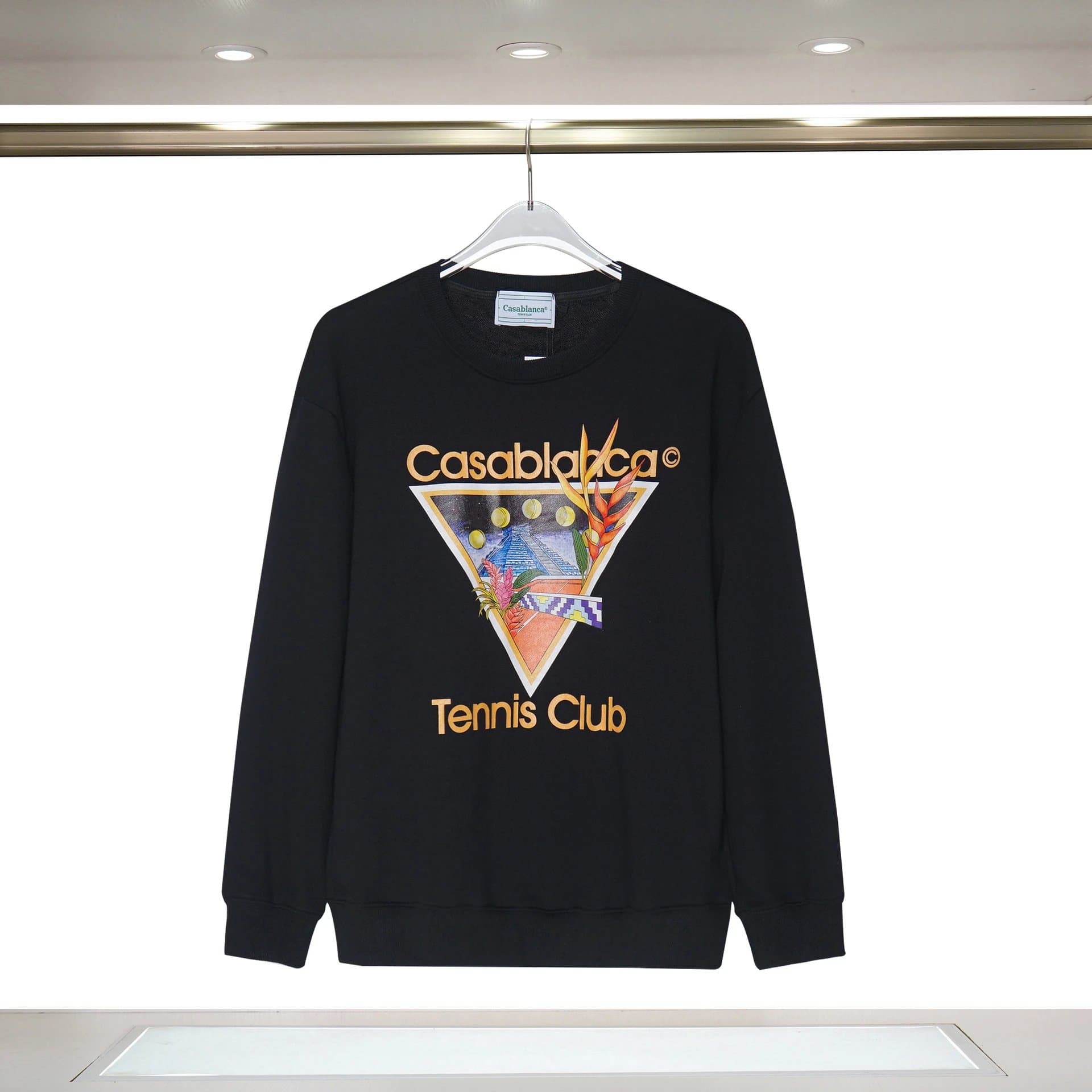 Cigarette Roll Sweatshirt Chrome Hearts Logo Print — C03黑色
