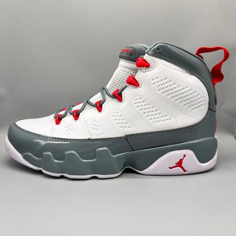 Air Jordan 9 White Grey Red