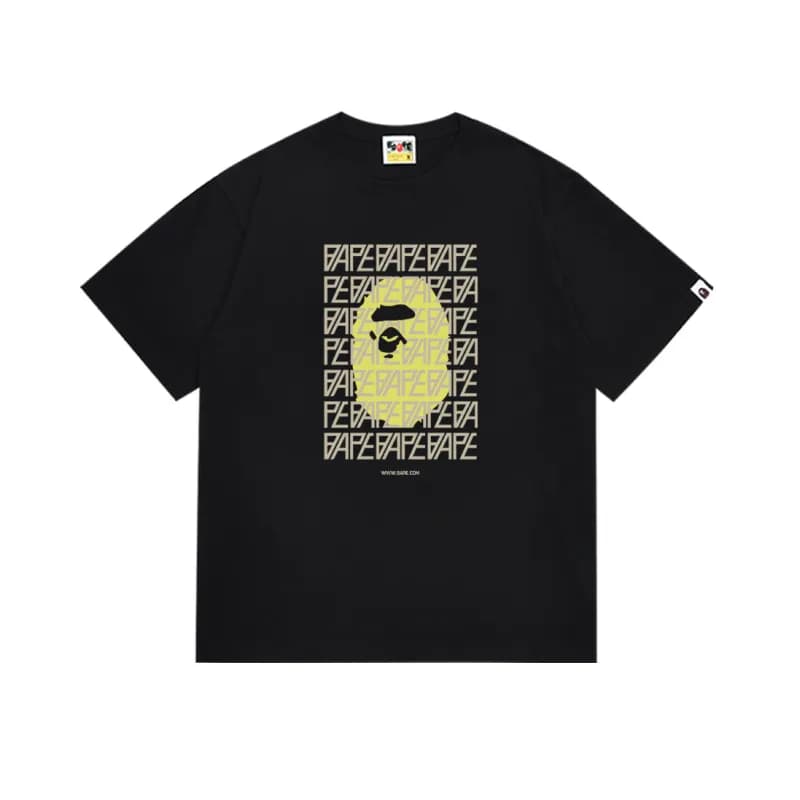 Sp5der Graphic Tee Blue Flame Skull — 180黑