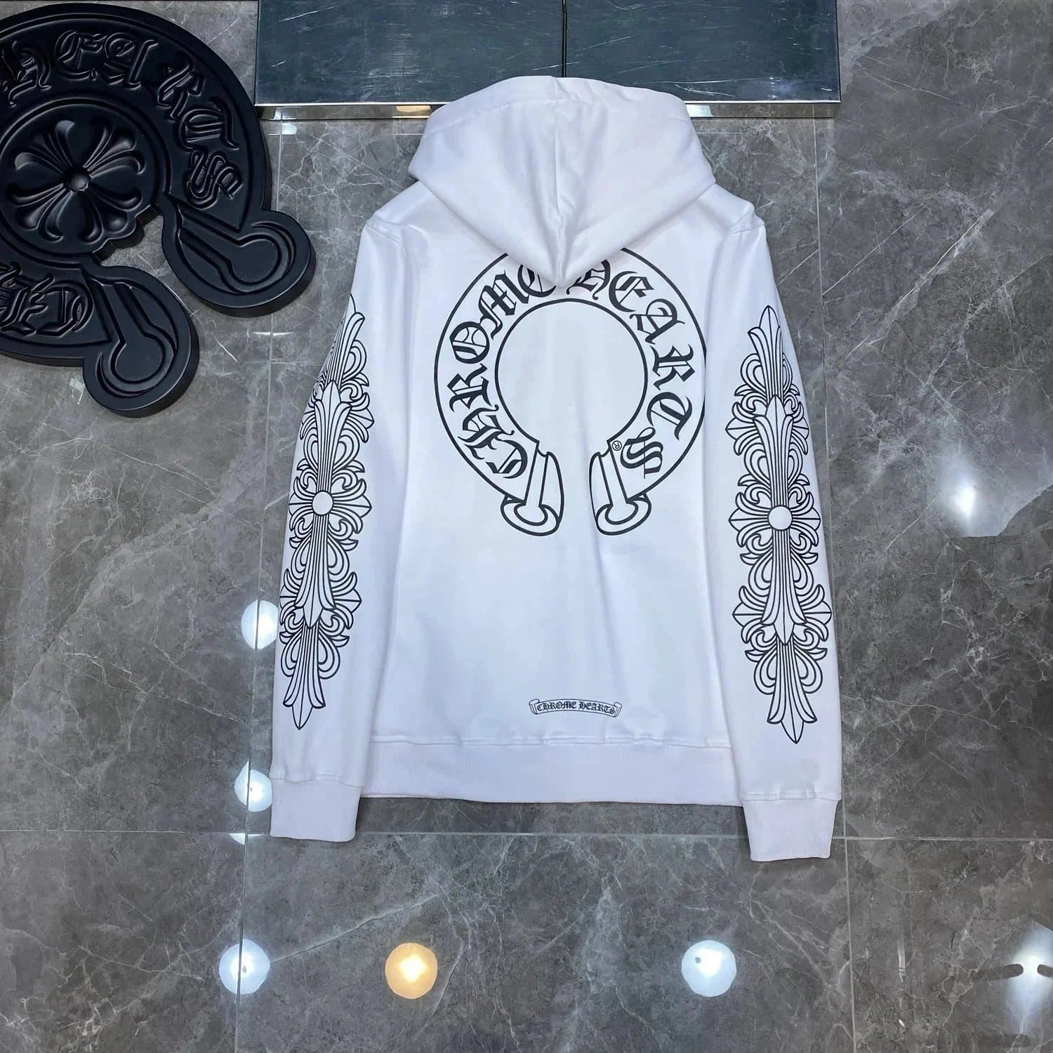 Chrome Hearts Hoodie Ombre Paint Splatter — CH-53