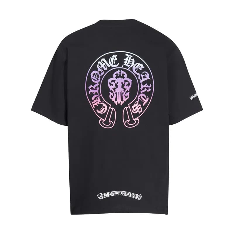 Chrome Hearts T-Shirt Cross Motif Back Print — 6086黑