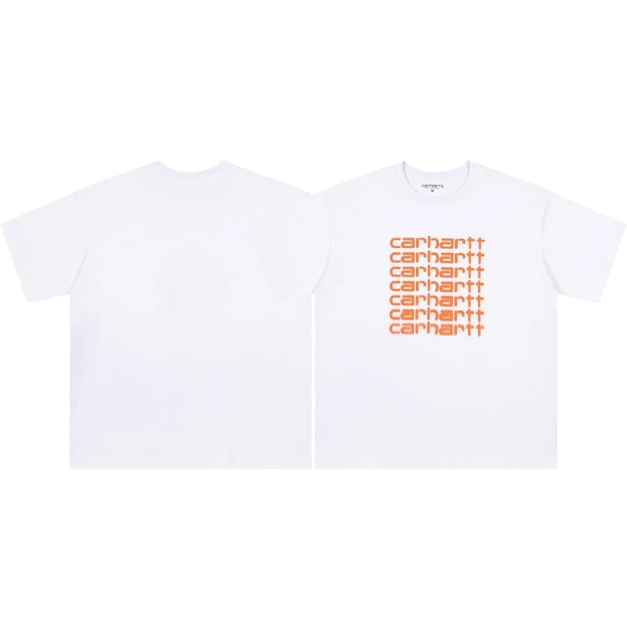 Carhartt Logo T-Shirt Black Script Logo — 8826白色