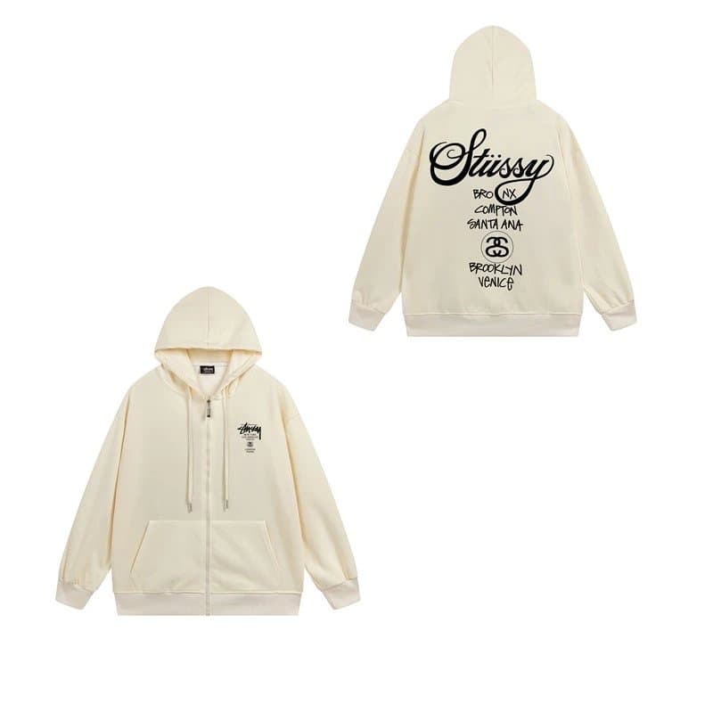 Stüssy Zip-Up Hoodie City Print