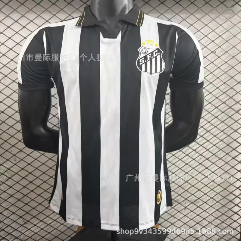 Soccer Jersey Zigzag Pattern — 26-27桑托斯客场