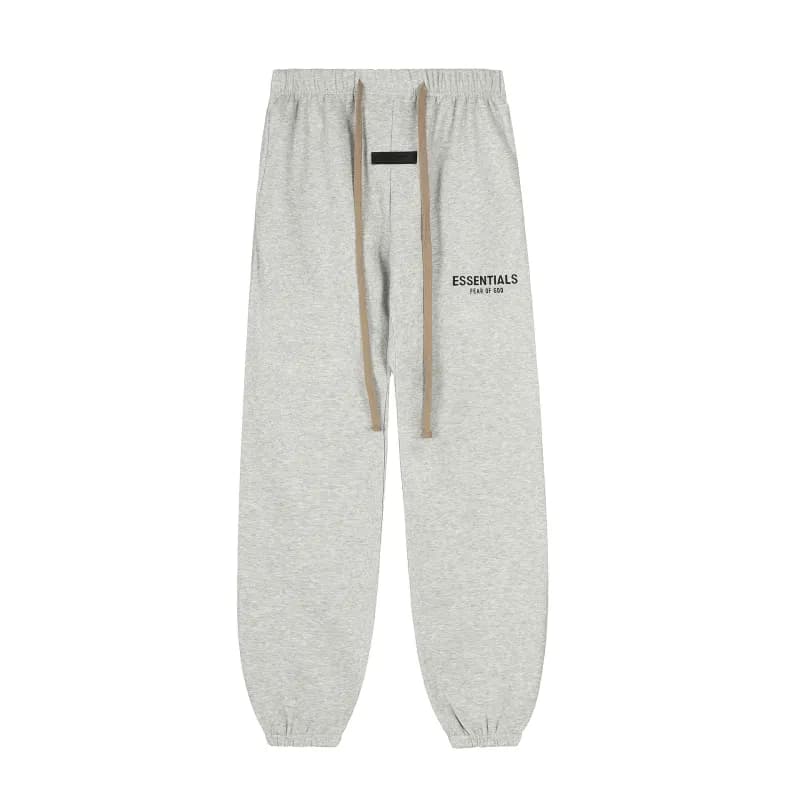 Fear of God Essentials Jogger Essentials Logo — 硅胶花灰色裤子