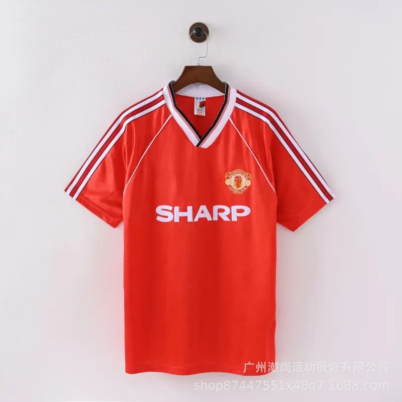 Adidas Manchester United Home Shirt Sharp Sponsor 1990s