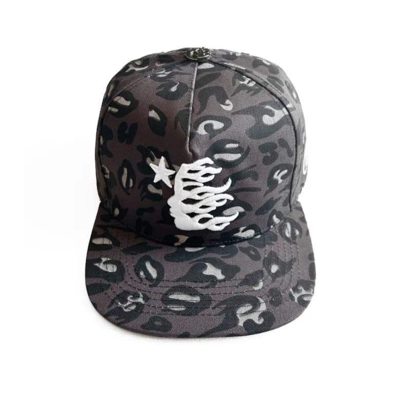 Palace Snapback Cap Flame Star — 迷彩棕 【04款】