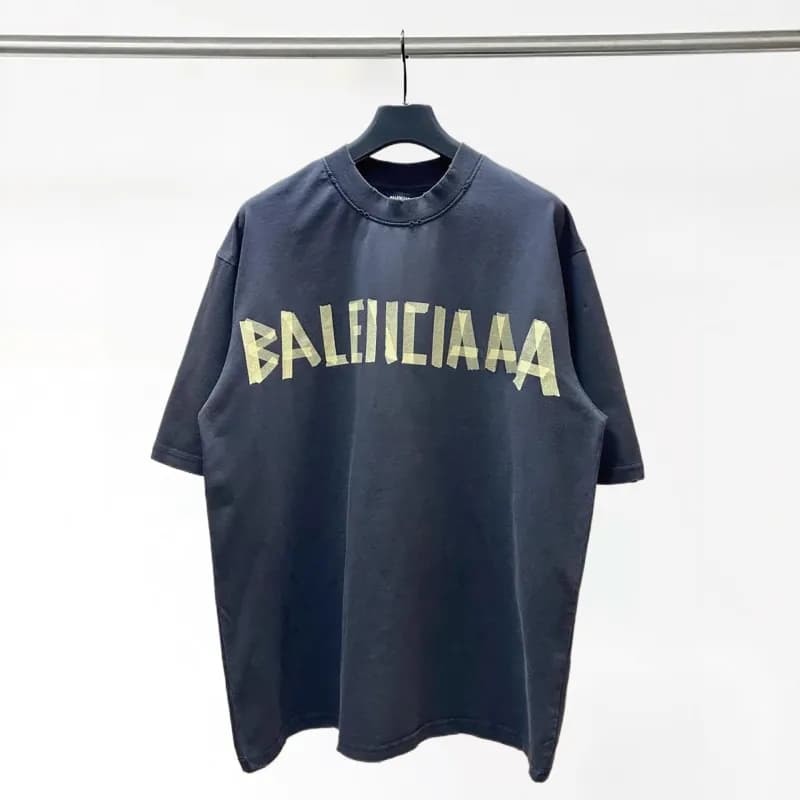Balenciaga Logo T-Shirt Oversized Script — 【001】黄绷带
