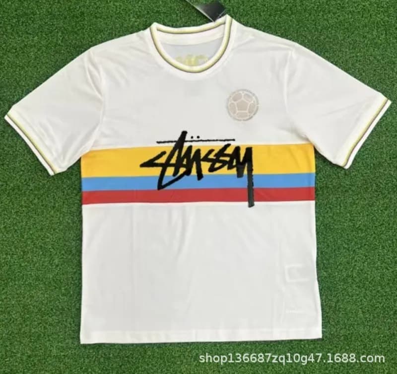 Stüssy Football Tee Color Block Stripe