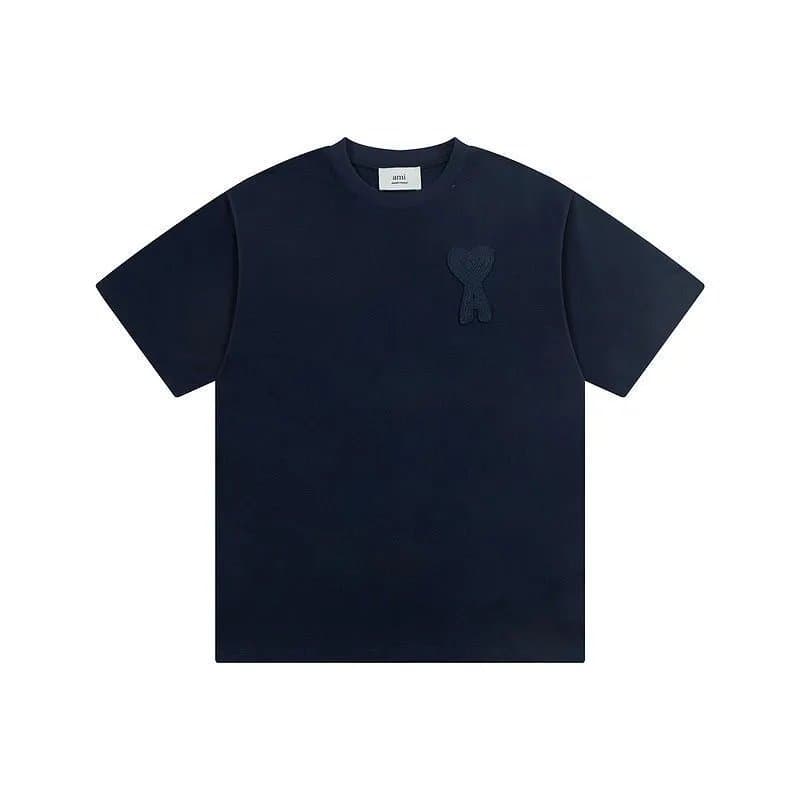 AMI Paris T-Shirt Embroidered Heart Logo