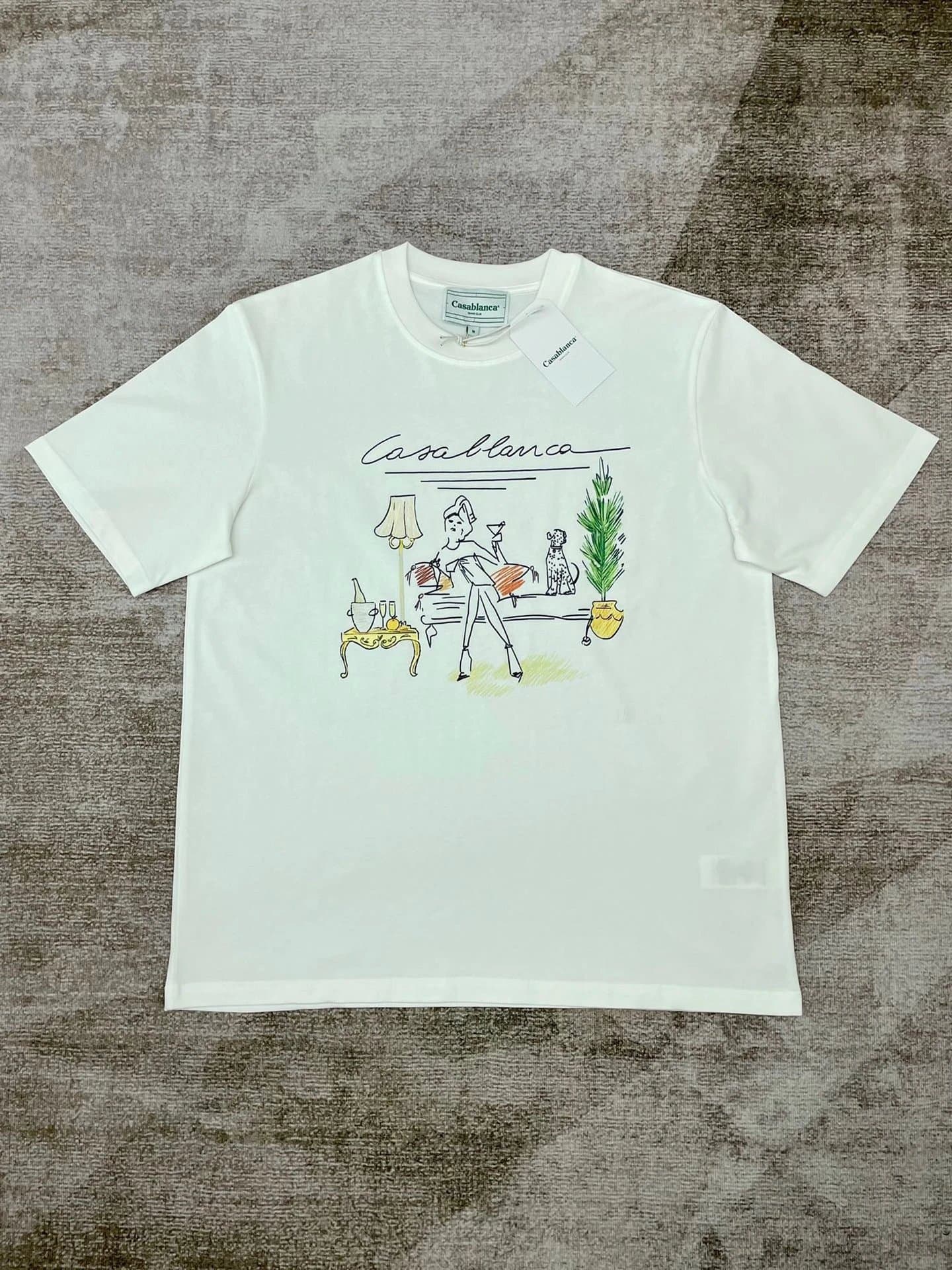 Casablanca Graphic Tee The Impossible Possibilities — White 2