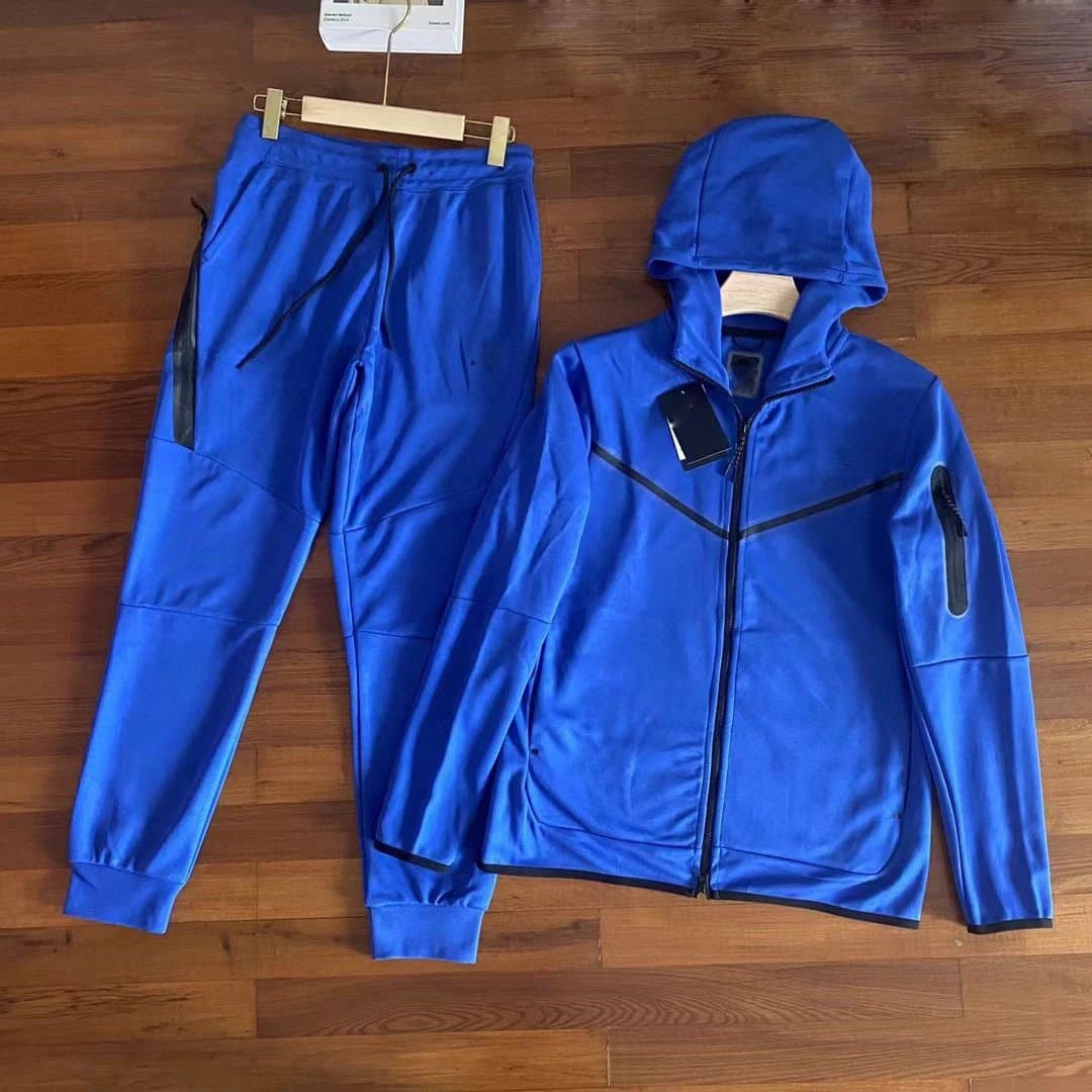 Lululemon Hooded Zip-Up Jacket and Joggers Set Cloud Blue — 宝蓝
