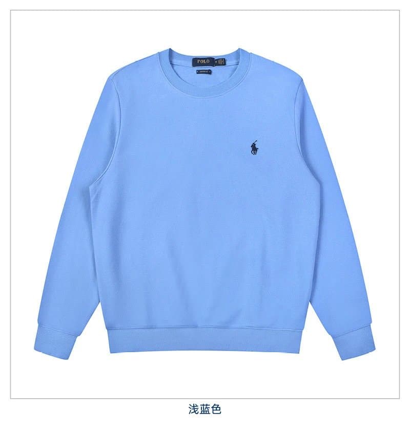 Polo Ralph Lauren Polo Bear Sweatshirt Off-White — 棉圆领天蓝-黑标