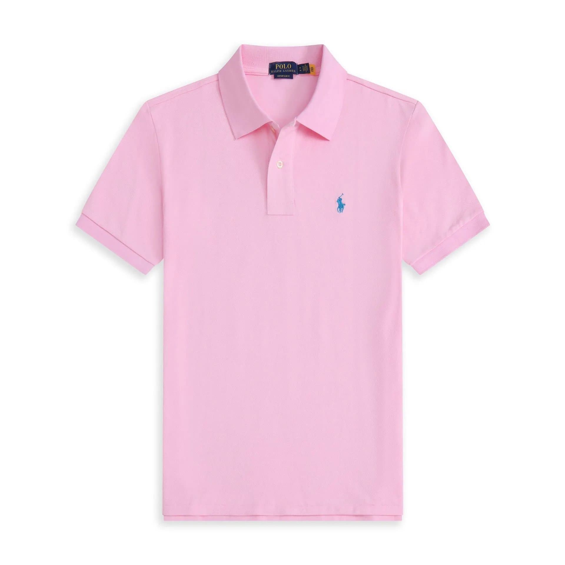 Polo Ralph Lauren Polo Shirt Classic Fit — 粉色湖蓝标