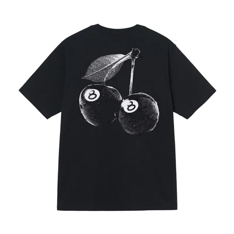 Stüssy Graphic Tee USA Map Print — 黑色【樱桃】