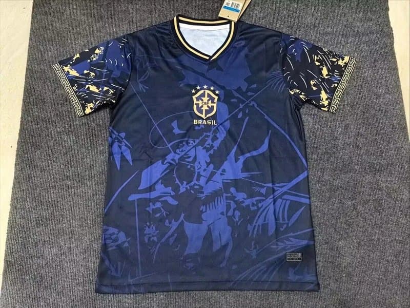 Palace T-Shirt Palm Leaf Print — 2526巴西宝蓝黄标